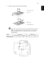 Page 4333
English5 Adjust the angle and positioning as necessary.
Note:  The appropriate type of screw and washer for each model is 
listed in the table below. 3 mm diameter screws are enclosed in 
the screw pack.
Models Screw Type B Washer Type
Diameter (mm) Length (mm) Large Small
K330/L225/LK-W14 3 25 V V
3
Tightening Screw
Allen Key
Allen Key
Tightening Screw
49 mm
62 mm
61 mm 69 mm41 mm
SCREW SPEC. M3 x 25 mm
Downloaded From projector-manual.com Acer Manuals 