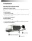 Page 14Downloaded from www.Manualslib.com manuals search engine Downloaded From projector-manual.com Acer Manuals14
English
Installation
Adjusting the Projected Image
Adjusting the Projector Height
The projector is equipped with an elevator foot for adjusting the projector
height.
To raise the projector:
1. Press the elevator button X.
2. Raise the projector to the desired display angle Y, then release the button to lock
the elevator foot into position.
3. Use Z to fine-tune tilt adjustment.
To lower the...