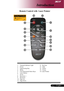 Page 99... English
1. Transmit Indicator Light
2. Power
3. Empowering Key
4. Menu
5. Four Directional Select Keys
6. Laser Button
7. Zoom
8. Keystone +
9. Keystone -
10. Page Up
11. Page Down
Remote Control with  Laser Pointer
Introduction
12. Re-Sync
13. Hide
14. Source
15. Freeze
16. Laser Pointer
 1
 6
 11
 2 3
 8
 10
 5
 4
 16
 13
 12
9
 14
 15
 7
Downloaded From projector-manual.com Acer Manuals       