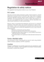 Page 43
41... English

Appendices

Regulation & safety notices
This appendix lists the general notices of your Acer Projector. 
FCC notice 
This  device  has  been  tested  and  found  to  comply  with  the  limits  for  a  Class  B 
digital  device  pursuant  to  Part  15  of  the  FCC  rules.  These  limits  are  designed 
to  provide  reasonable  protection  against  harmful  interference  in  a  residential 
installation.  This  device  generates,  uses,  and  can  radiate  radio  frequency  en-
ergy  and,...