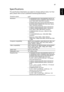 Page 5747
EnglishSpecifications
The specifications listed below are subject to change without notice. For final 
specs, please refer to Acers published marketing specifications.
Projection system
DLP®
Resolution•P1183/M403/PE-S42/X1183A/D603P/EV-S62T/X114/
X1183/D603/EV-S62/X113/D600/EV-S60/V10S/AS201 
series: Native 800 x 600 SVGA resolution
•P1283/M413/PE-X42/V12X/AX316/P1283n/M413T/
PE-X42G/X1283/X1280/D613/EV-X62 series: Native 
1024 x 768 XGA resolution
•P1383W/X1383WH/M423/PE-W42/V12W/AW316/...