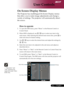 Page 21
... English

User Controls

On Screen Display Menus
Main	MenuSub	MenuSettings
The	Projector	has	multilingual	On	Screen	Display	menus	
that	allow	you	to	make	image	adjustments	and	change	a	
variety	of	settings.	The	projector	will	automatically	detect	
the	source.	
How to operate 
1.	 To	open	the	OSD	menu,	press	“Menu”	on	the	Remote	Control	or	 Control	Panel.
2.	When	OSD	is	displayed,	use				keys	to	select	any	item	in	the	
main	menu.	After	selecting	the	desired	main	menu	item,	press	
	to	
enter...