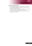 Page 35
... English

Appendices

Problem: Message Reminders
	“Lamp	is	approaching	the	end	of	its	useful	life	in	full	power	opera-
tion.	Replacement	Suggested!”	will	be	shown	about	10	seconds	
when	lamp	life	is	going	to	deplete.
	“Projector 	Overheated.	 Lamp	will	automatically	turn	 off	soon.” 	will	
be	shown	when	the	system	temperature	is	over	heat.
	“Fan	fail.	Lamp	will	automatically	turn	off	soon.”	will	be	shown	
when	the	fan	is	out	of	order.
Downloaded	From	projector-manual.com	Acer	Manuals 