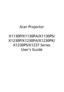 Page 1
Acer Projector
X1130P/X1130PA/X1130PS/
X1230P/X1230PA/X1230PK/ X1230PS/X1237 Series
Users Guide
Downloaded From projector-manual.com Acer Manuals 