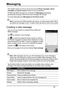 Page 2626
Messaging
This chapter shows you how to set up and use the Phone messages, Social 
messages  and Social events  functions of your smartphone.
All SMS and MMS messages are accessed via  Mes
 saging. Messaging 
automatically arranges received and sent messages into threads.
To access Messaging tap  Mess
 aging on the Home screen.
Note: If you have two SIMs inserted in the phone, you will be asked which SIM to 
use before the message is sent. To select a  SIM, just tap the name of the carrier.
Creating a...