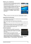 Page 1212
Using the touchscreen
Waking your smartphone
If the screen is off and the  smartphone does not react to 
any taps on the screen or front panel button, then it has 
been
  locked and is in sleep mode.
Press the power button to wa ke
  your smartphone. Your 
smartphone will display the widgets screen. Unlock your 
smartphone by dragging the peel up or to the right.
For additional security, you may set an unlock pattern, a 
se
 t of dots that must be tapped in the correct order to 
access the phone. Tap...