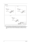 Page 9892Chapter 6
DVD ASSY
NOTE: The exploded diagrams for CD-ROM, CD-RW, DVD-ROM and DVD-RW module are the same. 
Therefor, we put only DVD ASSY exploded diagram as your referance. Please also refer to the FRU list 
below for more information on different models and part numbers. This diagram only explains the 
relevent location for each part. The part on the exploded diagrams may be different from its actual 
looks.
Aspire 1400 Series02 