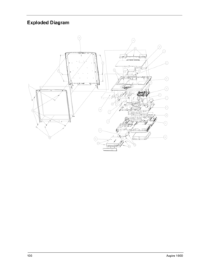 Page 112103Aspire 1600
Exploded Diagram 