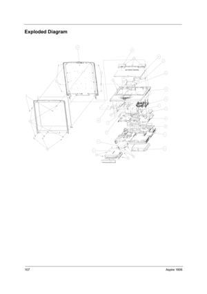 Page 116107Aspire 1606
Exploded Diagram 