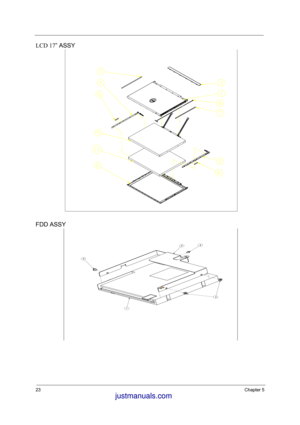 Page 9823Chapter 5
LCD 17” ASSY
FDD ASSY
 justmanuals.com
 