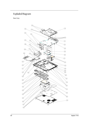 Page 9687Aspire 1710
Exploded Diagram
Base Assy. 