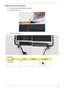 Page 93Chapter 383
Removing the LCD Panel
1.See “Removing the Camera Board” on page 82.
2.Pull up the microphone.
3. Remove the two screws.
Screw List
StepScrewQuantityScrew Type
LCD Panel 
Disassembly2x3 2 