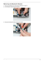 Page 87Chapter 377
Removing the Bluetooth Module
1.Remove the USB Board. See “Removing the USB Board” on page 75.
2.Lift the Bluetooth module away from the base.
3.Disconnect the Bluetooth cable and remove the module. 