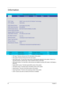 Page 5142Chapter 2
Information
•CPU type: This item will show the CPU information of the system.
•CPU speed: This item will show the COU clock speed.
•HDD model name: The hard disk model name is automatically detected by the system. If there is no 
hard disk present or unknown type, “None” should be shown on this field.
•HDD serial number: If no hard disk or other devices are installed on primary IDE master, it will display a 
blank line.
•System BIOS version: This field reports BIOS version of the system.
•VGA...