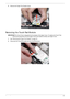 Page 87Chapter 377
5.Remove the Finger Print Reader board.
Removing the Touch Pad Module
IMPORTANT:The Touch Pad is integrated into the design of the Upper Cover. To replace the Touch Pad, 
remove all components from the Upper Cover and install an entirely new Upper Cover.
1.See “Removing the Finger Print Reader” on page 76.
2.Disconnect the TouchPad cable from the TouchPad board.  