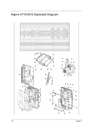 Page 12611 6Chapter 4
Aspire 4710/4310 Exploded Diagram 