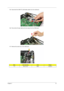 Page 85Chapter 375
15.Disconnect the USB FFC (flat flexible cable) from the mainboard.
16.Pull out the AC input cable and move away from the USB board.
17.Remove the screw (A) on the USB board. 
StepSize (Quantity)ColorTo r q u e
1~2 M2 x L4 (2) Black 1.6 kgf-cm 