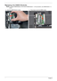 Page 134124Chapter 3
Replacing the DIMM Modules
NOTE: To replace DIMM Module 2, first remove DIMM Module 1. In this procedure, only DIMM Module 1 is 
shown. 
1.Insert the DIMM Module in place. 2. Press down to lock the DIMM module. 