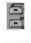 Page 140130Chapter 3
11 .Remove the tab securing the left and right antennas to the LCD module. 
12.Remove the antenna cables and assembly from the LCD module. 