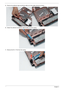 Page 10696Chapter 3
5.Remove the adhesive tape and lift the cable out of the cable channel as shown.
6.Detach the adhesive and lift the cable bundle out of the casing.
7.Remove the RJ-11 Port from the casing. 