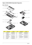 Page 184174Chapter 6
Aspire 4935/4935G Exploded Diagrams
Main Module
ItemDescriptionPart No.ItemDescriptionPart No.
1 Switch Cover 60.AD302.001 8 Media Board 55.AD302.003
2 Keyboard KB.INT00.261 9 Mini Door 42.AD302.006
3 Hinge Cover Left 
and Right42.AD302.003 10 Function Board 55.AD302.002
4 Upper Cover 60.AC602.001 11 Mainboard MB.AD302.001
5 Memory Door 42.AD302.005 12 Thermal Module 60.AC702.001
6 HDD Door 42.AD302.004 13 Lower Cover 60.AD302.003
7 Speaker 23.AD302.001
1
2
3
4
5
67
8
3
910
11
12
13 