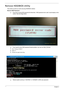 Page 6456Chapter 2
Remove HDD/BIOS Utility
This section provide you with removing HDD/BIOS method:
Remove HDD Password:
TIf you key in wrong HDD password for three time, “HDD password error code” would display on the 
screen. See the image below.
TIf you need to solve HDD password locked problem, you can run HDD_PW.EXE
1.
Key in “hdd_pw 15494 0”
2.Select “2”
3.Choose one upper-case string
TReboot system and key in “0KJFN42” or “UVEIQ96” to HDD user password. 