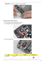 Page 93Chapter 381
IMPORTANT:Do not press on components to prevent damage.
Removing the eKey Board
1.See “Removing the Upper Right Saddle” on page 75.
2.Turn the Upper Cover over and remove the FFC.
3.Remove the single screw
StepSizeQuantityScrew Type
eKey Board M2*3 (NL) 1 