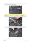 Page 71Chapter 363
11 .Remove the three screws (F) from the middle cover.
12. Release the latch and disconnect the volume button board cable from its connector the main board.
13. Release the latch and disconnect the touch pad cable from TPCN1 connector on the main board.
Size (Quantity)ColorTo r q u ePart No.
M2 x L4 (3) Silver 1.6 kgf-cm 86.9A552.4R0 