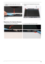 Page 109Chapter 399
Replacing the Camera Module
7.Replace the Camera cable cluster in the LCD 
Module.8.Secure the LCD module with the two securing 
screws.
1.Place the camera in the LCD Module.2.Connect the cable to the camera module. 