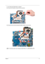 Page 79Chapter 371
17.See “Removing the Main Board” on page 68.
18.Disconnect the heatsink connector from the main board. 
19.Remove the seven screws securing the heatsink module in the order shown.
NOTE:  The Discrete system may be shipped with AMD PARK_XT or AMD MADISON_PRO. 