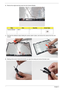 Page 9584Chapter 3
6.Remove the single securing screw from the Camera Module.
7.Peel back the adhesive strips holding the camera cable in place, and remove the camera from the LCD 
module.
8.Starting at the corner nearest the bracket, pry open the casing and remove the back cover.
StepSizeQuantityScrew Type
Camera Module M2*3 1 