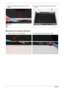 Page 10494Chapter 3
Replacing the Camera Module
7.Replace the Camera cable cluster in the LCD 
Module.8.Secure the LCD module with the two securing 
screws.
1.Place the camera in the LCD Module.2.Connect the cable to the camera module. 