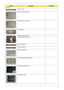 Page 187Chapter 6177
Assembly
STRIP COVER
UPPER CASE ASSY W/FP
UPPER CASE ASSY W/O FP
T/P BRACKET
LOWER CASE ASSY W/TV
LOWER CASE ASSY W/OTV
UPPER SADDLE-R
UPPER SADDLE-L
MINI PCI BRACKET-L
FINGER PRINT BOARD BRACKET
EXPRESS DUMMY CARD
SD DUMMY CARD
CategoryDescriptionPart Number 