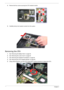 Page 7866Chapter 3
4.Remove the four screws securing the CPU heatsink module. 
5.Carefully remove the heatsink module from the system.
Removing the CPU 
1.See “Removing the Battery Pack” on page 50.
2.See “Removing the Lower Cover” on page 52.
3.See “Removing the Heatsink Fan Module” on page 64.
4.See “Removing the CPU Heatsink Module” on page 65.
5.Using a flat screwdriver, turn the CPU socket latch counter-clockwise to release the CPU.  