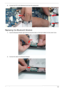 Page 134Chapter 3124
6.Connect the FFC to the Mainboard and close the locking latch.
Replacing the Bluetooth Module
1.Insert the Bluetooth Module right side first and press down on the top to attach it to the Lower Cover.
2.Connect the cable to the Bluetooth Module. 