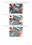 Page 152Chapter 3142
3.Press the DIMM down into the socket as shown. An audible click indicates the DIMM is properly installed. 
4.Insert a DIMM into Slot 1. 
5.Press the DIMM down into the socket as shown. An audible click indicates the DIMM is properly installed.  