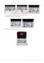 Page 65Chapter 361
 
8.Pull the wireless LAN antennas free from the main unit as shown.
9.Remove the four screws securing the hinges.
10.Detach the LCD module from the main unit. 