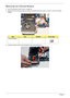 Page 9080Chapter 3
Removing the Thermal Module
1.See “Removing the Lower Covers” on page 52.
2.Remove the four securing screws (in reverse numerical order from screw 4 to screw 1) from the Thermal 
Module.
3.Using both hands, lift the Thermal Module clear of the Mainboard.
StepSizeQuantityScrew Type
Thermal Module 4
12
3 4 