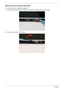 Page 9686Chapter 3
Removing the Camera Module
1.See “Removing the LCD Bezel” on page 85.
2.Locate the Camera Module at the top of the LCD Module and disconnect the camera cable.
3.Remove the Camera from the module. 