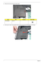 Page 6656Chapter 3
2.Remove the screw securing the ODD module.
3.Insert a pen or other narrow plastic object as shown and push the ODD Module out of the bay. 
StepSizeQuantityScrew Type
ODD Module M2.5*6 1 