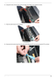 Page 75Chapter 365
6.Using both hands, lift both sides of the rear edge of the Switch Cover upward as shown.
7.Place the switch board on the keyboard.
8.Disconnect the function board from the main unit by lifting the FFC lock and removing the FFC as shown. 