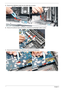 Page 9282Chapter 3
5.Remove the USB Board cable from the cable clips as shown.
6.Remove the adhesive tapes securing the USB Board and Backlight cables in place.
7.Disconnect the Backlight and USB Board cables from the Mainboard. 