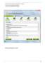 Page 33Chapter 127
• Provides a simple graphical user interface for navigation.
• Prints and saves hardware specifications.
• Lets you set an asset tag for your system.
Windows Mobility Center 