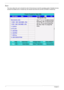 Page 5858Chapter 2
Boot
This menu allows the user to decide the order of boot devices to load the operating system. Bootable devices 
includes the distette drive in module bay, the onboard hard disk drive and the CD-ROM in module bay. 