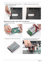 Page 12811 8Chapter 3
Replacing the Main Hard Disk Drive Module
3.Slide the module in to the chassis and press until 
module is flush with the chassis.4.Replace the single securing screw as shown.
1.Replace the HDD connector.2.Place the HDD in the HDD carrier.
3.Replace the four screws to secure the carrier.4.Insert the back first and angle the HDD in place. 
Push down to connect the HDD interface. 