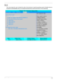 Page 49Chapter 239
Boot
This menu allows the user to decide the order of boot devices to load the operating system. Bootable devices 
includes the USB diskette drives, the onboard hard disk drive and the DVD drive in the module bay.
Information     Main     Sec urityBootExit
Item Specific Help
B oot priority  order:
    1: IDE HDD: S T9320320ASK ey s  us ed to view or
    2: IDE CD: Optiarc  BD ROM B C-5500S-(Sc onfigure devic es :
    3: PCI LAN: Atheros  B oot AgentUp and Down arrows
    4: US B  HDD:s elec t...