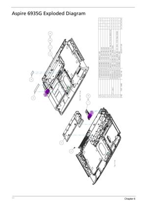 Page 10092Chapter 6
Aspire 6935G Exploded Diagram 