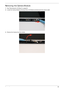 Page 93Chapter 383
Removing the Camera Module
1.See “Removing the LCD Bezel” on page 82.
2.Locate the Camera Module at the top of the LCD Module and disconnect the camera cable.
3.Remove the Camera from the module. 