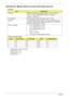 Page 2818Chapter 1
Hardware Specifications and Configurations
Processor
CPU Fan True Value Table
•Throttling 50%: On =97C; Off=88C
•OS Shut down: 105C
•H/W Shut down: 110C
•Fan default 3.5V
ItemSpecification
CPU type AMD CPU S1g2 Processor (Griffin Series - Turion / Sempron); 
HT3 (1.2~2.6 GT/s) (Bandwidth: 9.6GB/S to 20.8GB/s)
1.8GHz ~ 2.3GHz CPU
CPU package  638-Pin Lidless Micro PGA package (35mm * 35mm)
Features The AMD Socket S1g2 processor is a superb, high-performance 
product for mobile systems. With...