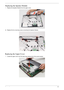 Page 121Chapter 3111
Replacing the Speaker Module
1. Replace the Speaker Module from the upper cover.
 
2.Replace the four securing screws connecting the Speaker Module.
Replacing the Upper Cover
1. Locate the upper cover over the lower base taking note of the screw sockets. 